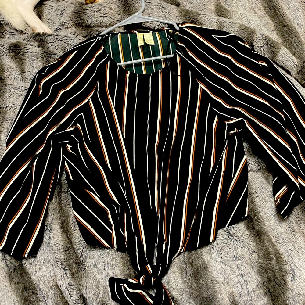 stripped work shirt